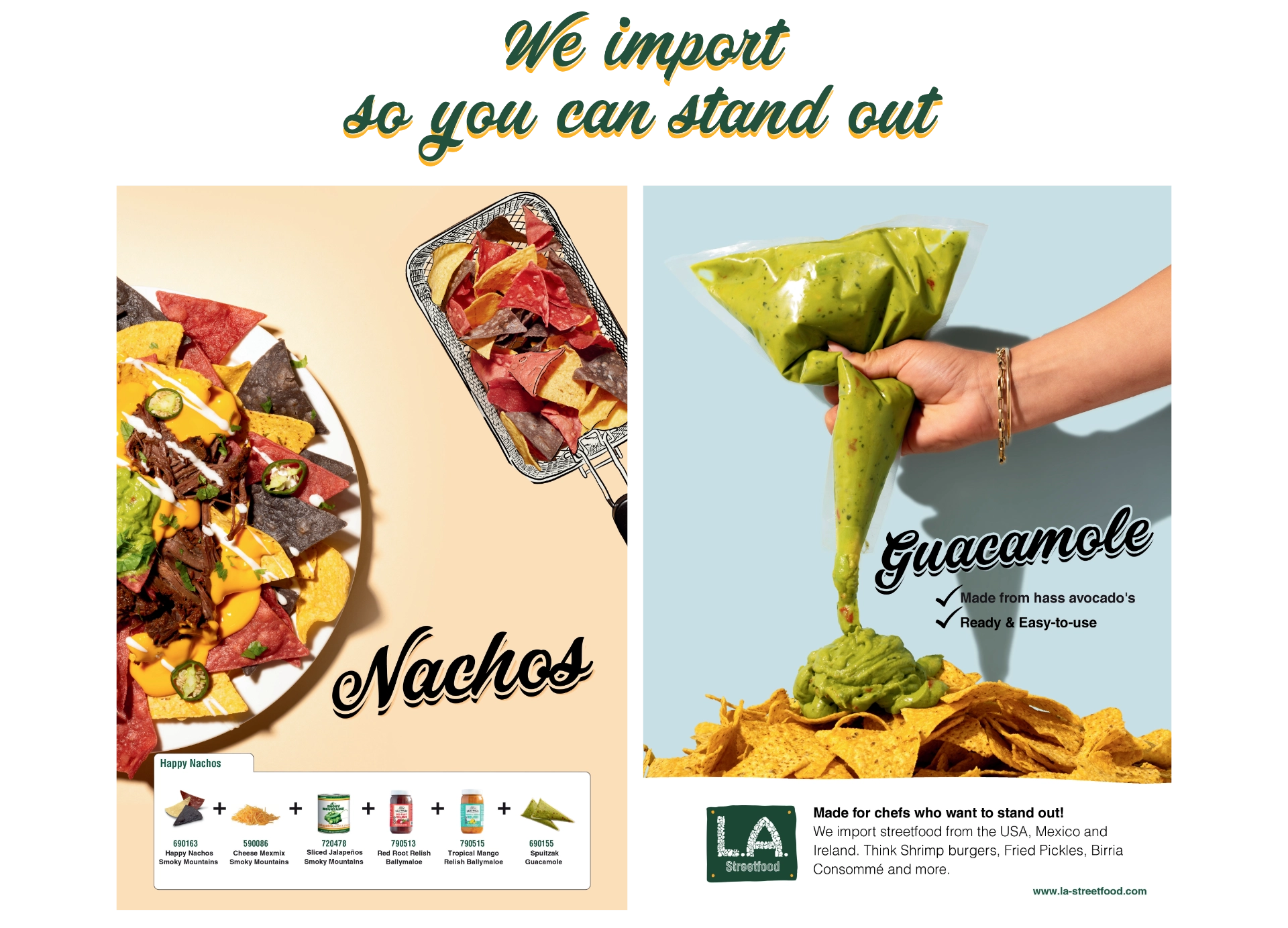 LA Streetfood — premium street-food snacks, available at DeliNova